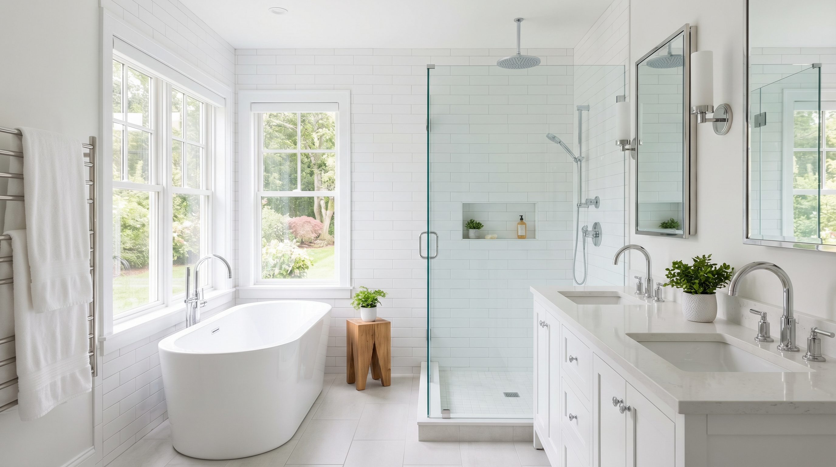 After professional cleaning — sparkling clean room