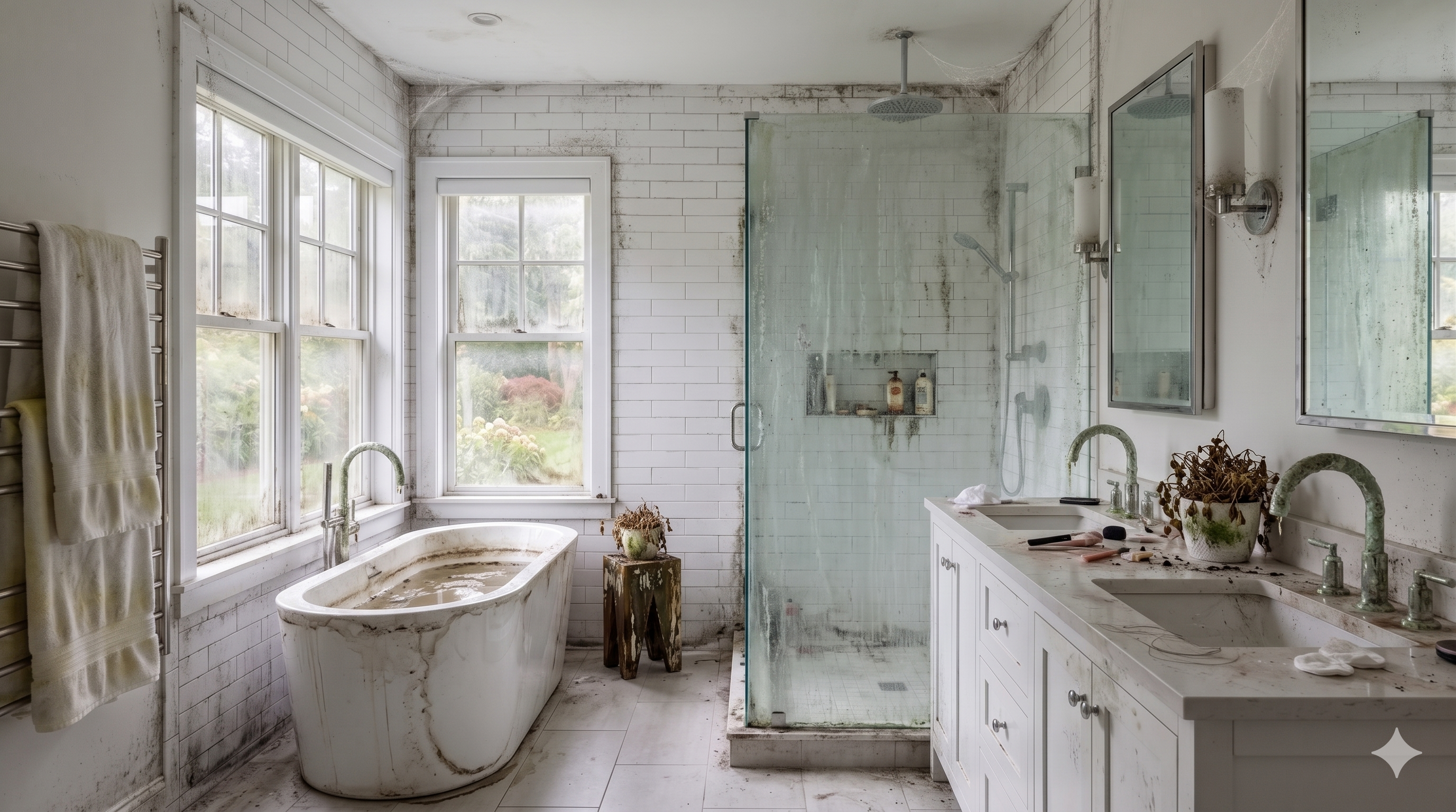 Before cleaning — room before service